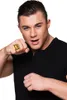 Goldener Dollar Ring | Schmuck Rapper Hippie Kostüm Produktbild-Vorschau 5