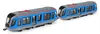 Straßenbahn Metallic Blau 20 cm Produktbild-Vorschau 2