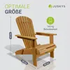 Juskys® 2er Set Liegestuhl Korfu Natur Akazienholz klappbar Produktbild-Vorschau 5