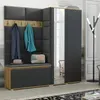 Garderobe ARTISAN - BLACK 16– Farbe: Schwarz, moderner Produktbild-Vorschau 5
