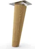 4x sossai Holzfüße rund - schräge Ausführung 15cm Eiche Produktbild-Vorschau 2
