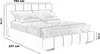 ADIDAR Modernes Polsterbett Eliza 140x200 cm - mit Produktbild-Vorschau 4