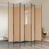 vidaXL 6-częściowa parawan, beżowy, 240 x 220 cm, materiał Podgląd zdjęcia produktu 2