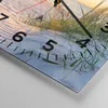 Wanduhr - Quadrat - Glasuhr - Düne Strand Meer - 30x30cm - Produktbild-Vorschau 5