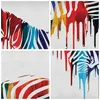 Bild auf Leinwand - Leinwandbild - Zebra Detail digital Produktbild-Vorschau 8