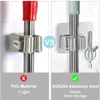 Mop Halter Besenhalterung Wand, 4 Stück Besenhalter Produktbild-Vorschau 3