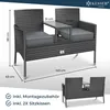 Panchina da giardino in polyrattan KESSER® a 2 posti con Anteprima dell’immagine prodotto 7