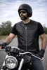 PAULGOS gilet in pelle biker cowl club waistcoat chopper Anteprima dell’immagine prodotto 11