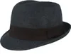 Luftiger grobmaschiger Papier Trilby von Hut-Breiter in blau Produktbild-Vorschau