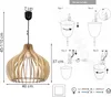 Moderne Led-Deckenhängelampe Aus Holz Produktbild-Vorschau 10