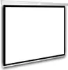 A white projection screen is shown against a white background. Produktbild-Vorschau