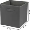 DOCHTMANN Box do kallaxu, úložný box manšestr, tmavě šedý Náhled obrázku produktu 2