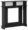 vidaXL Kaminumrandung Schwarz 102 x 26 x 100 cm Produktbild-Vorschau 6