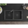 Mexen Mario 2-Becken-Granitspüle mit Mischbatterie Aster, Produktbild-Vorschau 4
