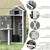 Outsunny Gartenschrank Holz mit Tür Geräteschuppen Produktbild-Vorschau 4