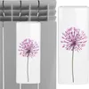 Two white ceramic radiators with a purple flower design are shown against a light gray background. Anteprima dell’immagine prodotto