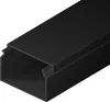 A black cable channel shown in a 3/4 perspective against a white background. Náhľad obrázku produktu