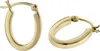 trendor 08784 Damen Ohrringe 925 Silber Goldplattiert Creolen 18 mm 1 Anteprima dell’immagine prodotto