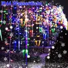 2 Stück LED Lichterkette Eisregen Eiszapfen, Lichtervorhang Produktbild-Vorschau 2