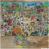 A large Spongebob Squarepants puzzle is laid out on a wooden surface, with the puzzle box placed in front of it. Náhled obrázku produktu
