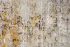Kurzflorteppich 160 x 230 cm Grau-Gelb modern abstraktes Produktbild-Vorschau 3