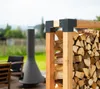 Westmann Étagère en bois de mélèze pour bois de cheminée Voir les images du produit 9