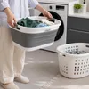 Schaum Faltbare Silikonschüssel 25 l Wäschekorb mit Griffen Produktbild-Vorschau 12