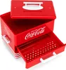 A red and white Coca-Cola branded hot dog steamer with its lid open and a drawer pulled out. Anteprima dell’immagine prodotto