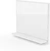 Lustro łazienkowe z półką białe- wys: 50 x szer: 60 cm - Podgląd zdjęcia produktu 6