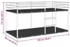 vidaXL Patrová postel bez matrace černá 90x190 cm ocelová Náhled obrázku produktu 6