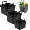 Set mit 3x schwarzen quadratischen Einsätzen 22 + 25+ 44 L Produktbild-Vorschau 1