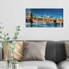 DEQORI Glasbild Echtglas 60x30 cm 'Lichter von Brooklyn' Produktbild-Vorschau 3