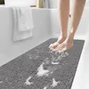 Duschmatte rutschfest, 100x40cm Badewannenmatte mit Ablauf, Produktbild-Vorschau 6