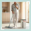 Relaxdays Vloermopset, 3 liter emmer met wringfunctie, 2 Productafbeelding-voorbeeld 2