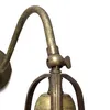 Wandleuchte innen Messing massiv Rustikal in Bronze E27 Produktbild-Vorschau 4