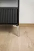 Pied de meuble Loft en métal argenté-chromé, hauteur 15 cm, Voir les images du produit 5