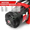 A close-up of a red and black electric winch motor with a performance chart overlay. Anteprima dell’immagine prodotto