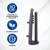 A product with feature callouts. Produktbild-Vorschau
