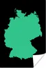MuchoWow® Poster Europakarte - Deutschland - Mintgrün 60x90 Produktbild-Vorschau 1