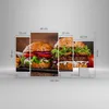 Bild auf Leinwand - Leinwandbild - Amerikaner Hamburger Produktbild-Vorschau 3