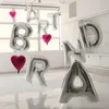 Palloncino in foil con lettera X, color argento, 80 cm Anteprima dell’immagine prodotto 3