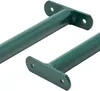 Two green metal bars with mounting plates, isolated on a white background. Anteprima dell’immagine prodotto