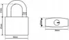 ADGO® Geschmiedetes Gusseisen 40 mm Universalschloss Produktbild-Vorschau 3