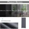 86x203cm Tenda termica oscurante grigia per porta Anteprima dell’immagine prodotto 7