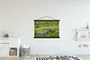 MuchoWow® Textilposter Pferde - Vogel - Gras 150x100 cm mit Produktbild-Vorschau 2