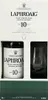 A gift set of Laphroaig 10 Year Old Islay Single Malt Scotch Whisky with a branded glass. Produktbild-Vorschau