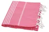 Hamamtuch pink Saunatuch Baumwolle "Sultan" mit Fransen Produktbild-Vorschau 2