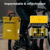 Wiltec Sacoche sac à dos étanche pour porte-bagages jaune – Voir les images du produit 5