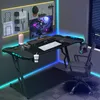 Bettizia Gaming Table LED 120cm x 60cm, Gamer Desk Gancio Anteprima dell’immagine prodotto 7