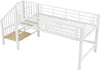 Merax poschodová posteľ polovysoká 90x200 cm, podkrovná Náhľad obrázku produktu 8